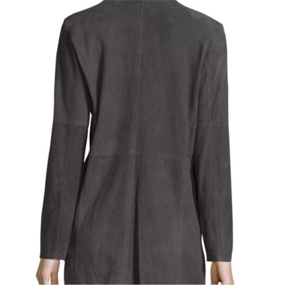 Eileen Fisher The Fisher Project Soft Suede Kimono Jacket, Cinder XS - Picture 4 of 11